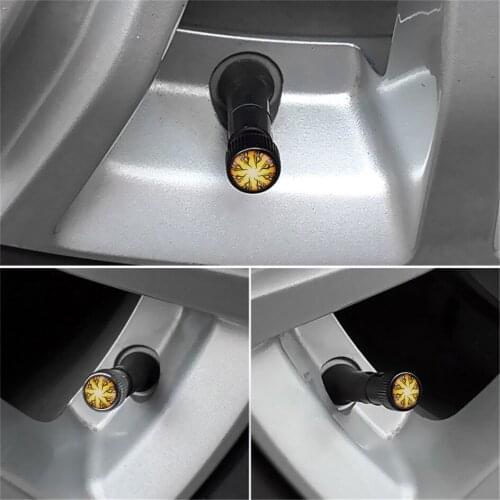 New Style Round Cap Car Wheel Tire Valve Tyre Stem Dustproof Caps Airtight For Daewoo Matiz Nexia Lanos Nubira Lacetti Fire Logo