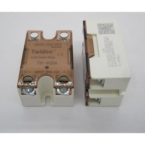 SSR-40DA DC-AC 40A Single Phase Solid State Relays 220V AC Output 3-32V DC to 24-480 V Solid State Relay Module Switch SSR 40A