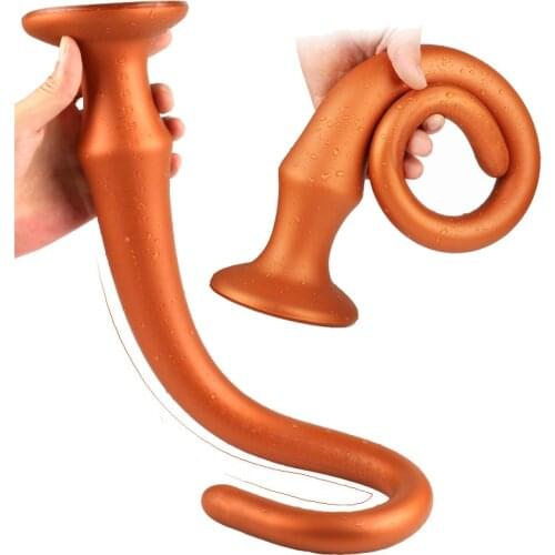 Huge Anal Stimulation Super Long Silicone Anal Plug Soft Butt Plug Sex Toy For Women Men Prostate Massager Dildo Anus Dilator