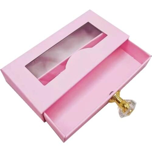 Eyelash Boxes Wholesale Eyelash Package Newest Empty Lash Case with Clear Tray 25mm Mink Lash Diamond Box Packaging print logo