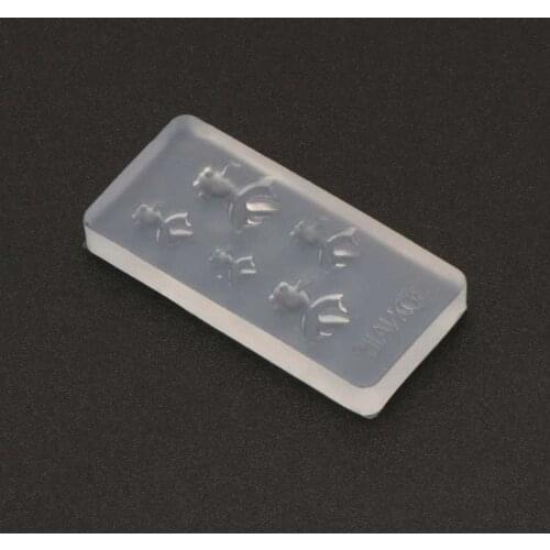 Cute Vivid Mini Size Goldfish Pendant Silicone Resin Mold Jewelry Making Tools XX9C