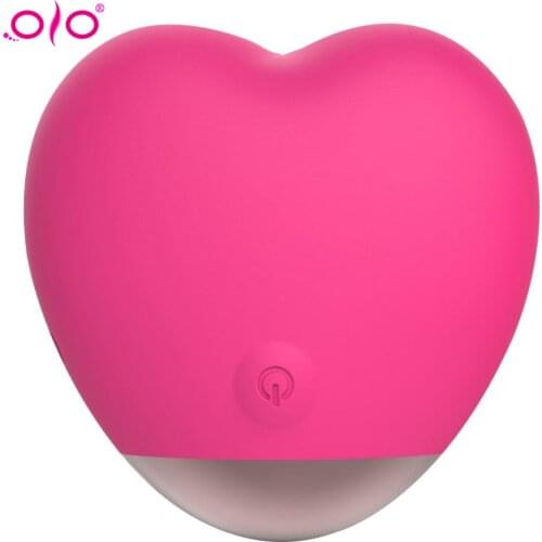OLO Mini Cute G-spot Masturbator Waterproof Clitoris Stimulator Mute Vibrator Heart Jump Egg Clitoris Massager For Woman Sex Toy