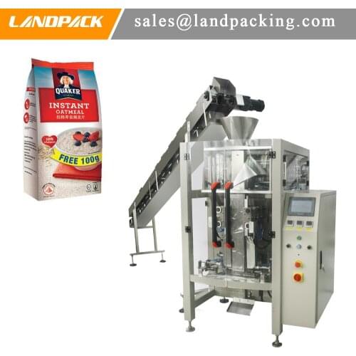 Oat Block Bottom Pouch Packing Machine Breakfast Cereal Vertical Form Fill Seal Machine