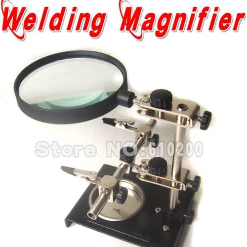 Free Shipping Electric Iron Welding Auxiliary Tool Magnifying Glass Iron Frame Used For Iphone Motherboard Welding