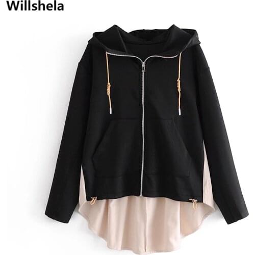 Женские толстовки Willshela China At AliExpress