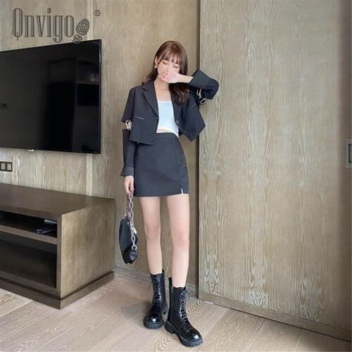 Qnvigo Martin Boot Womens Autumn Winter Size 32-43 British Boots Platform Women Plus Ladys Warm Shoes Leather Boots Women 2021