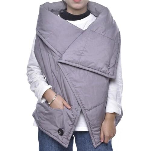 Women Multifunctional Heating Blanket Graphene Heated Vest USB Shawl Electric Heating Mat 5 Areas Heating Warm Coat Clothing