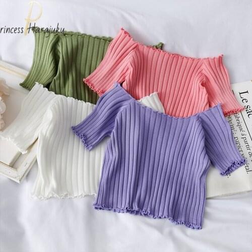 Женские полосатые футболки ZSSKASL China At AliExpress