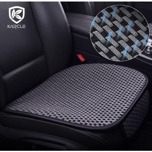 1Pcs Car-Seat-Covers Ice Silk Auto Front Cushion Universal Four Seasons Chair Pads Protector Breathable Car Interior Accessories
