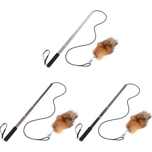 1Pc Cat Interactive Toy Stick Stretch Kitten Cat Catcher Teaser Stick Interactive Toys Attracts Cats Attention Toy Supplies