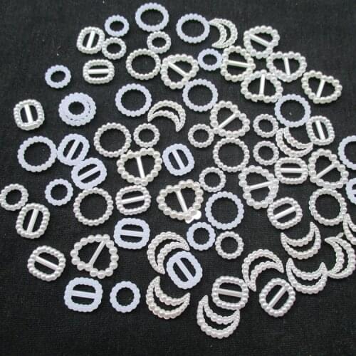 1000 PCS/lot White Round Hollow Imitation Pearl ABS Acrylic Resin Craft Bead Flatback Scrapbook Beads For Jewelry Making Finding