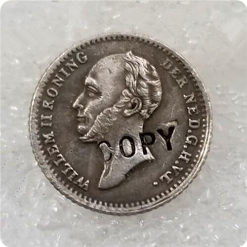 1848 Netherlands 5 Cents Coin COPY FREE SHIPPING
