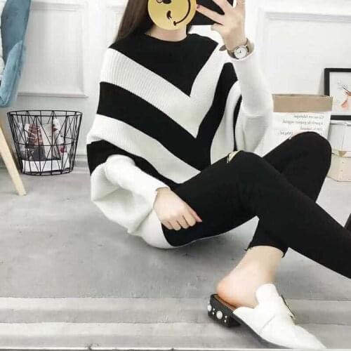 2020 Autumn Winter Bat Shirt Sweater Female New Student Hedging Korean Loose Bat Sleeve Long Shirt Bottoming Sweater