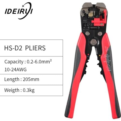 3 in 1 Automatic Cable Wire Stripper Cutter Crimper Multifunctional Terminal Crimping Stripping Plier Tools Cable Wire Stripper