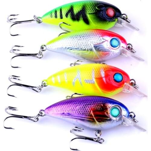 Big Sale 4pcs Hot Artificial Plastic Crankbait Hard Carp Fishing Lure Smooth Diving Swim Baits Pesca Fishing Wobblers 6cm 7.7g