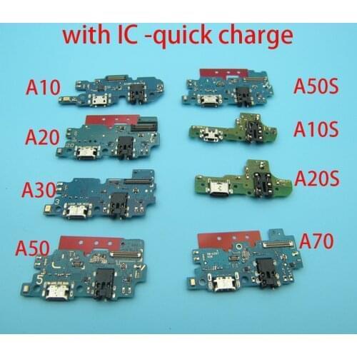 5pcs For Samsung A10 A20 A30 A40 A50 A70 A01 A11 A12 A31 A51 A71 USB Charger Port Jack Dock Connector Charging Board Flex Cable