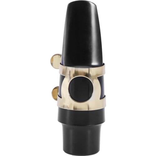 Alto Sax Saxophone Mouthpiece Plastic with Cap Metal Buckle Reed Mouthpiece Patches Pads Cushions