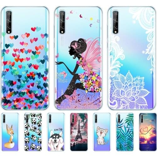 For Huawei Y8P Case 6.3" Soft Silicon Tpu Phone Cover For Huawei y8p 2020 AQM-LX1 coque Bumper Transparent Skin shockproof