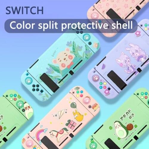 NEW TPU Shell Cover for Nintendo Switch Colorful Cute Case Game Console Soft TPU Back Cover for NS Nintend Switch Accessories