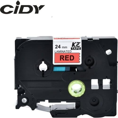 CIDY TZ451 TZ 451 TZe451 TZe 451 Laminated Strong Adhesive tz-451 tze-451 Label Tape P Touch black on red Compatible For Brother