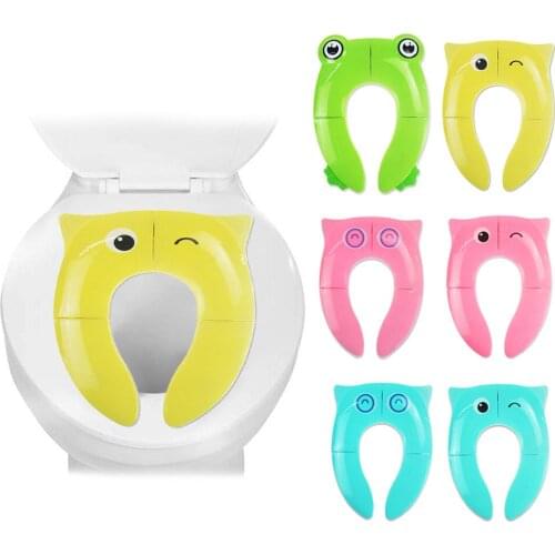 Baby Travel Folding Potty Seat toddler portable Toilet Training seat children urinal cushion children pot chair wc pad /mat