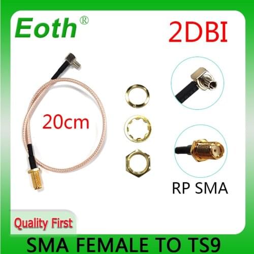 1pcs TS9 to Sma Female Jack Connector With RG174 Coaxial Cable 20cm For Huawei 4G Modem