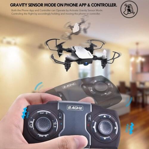Gravity Induction Folding mini Drone HD aerial photography Camera Drone Quadcopter 2.4G WiFi FPV Track flight RC Helicopter Dron