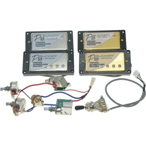 2x Genuine Epi LP SG Electric Guitar ProBucker Humbucker Pickups Neck/Bridge Full set with Wiring Harness Super Hot