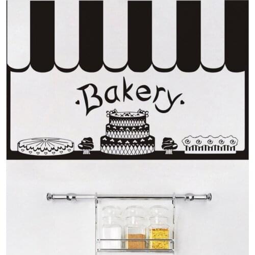 Creative Cake Bakery Wall Sticker Home Decoration Vinyl Art Wall Decals Adhesive Stickers On The Kitchen