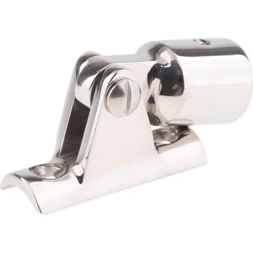 Boat Deck Hinge Mount Bimini Top Fittings Stainless Steel Pipe Eye End 3/4 inch