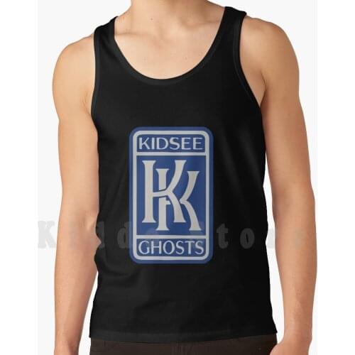 Kidsee Ghosts tank tops vest 100% Cotton Lucky Me Lucky I See Ghost I See Ghosts Feel Smile Kanye West Kanye West Ye