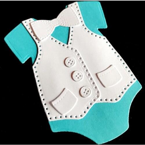 50LB Baby Boy Vest Metal Cutting Dies Stencil DIY Scrapbooking Album Paper Card Mold