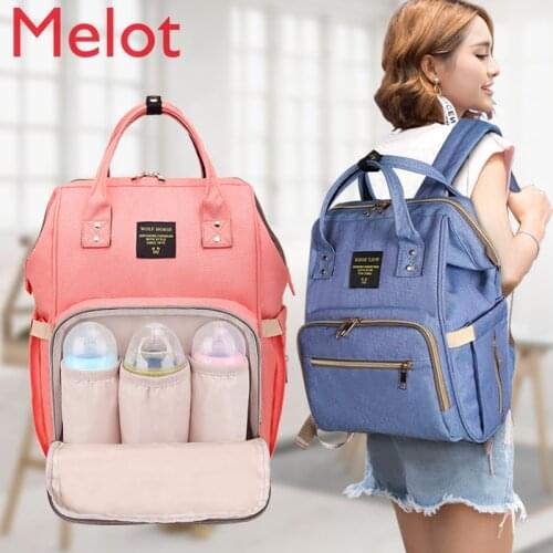 Multi-Functional Large Capacity Backpack Female High School Student Schoolbag Casual Korean Fashion Baby Diaper Bag Travel