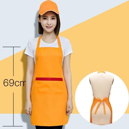 Mens and womens kitchen accessories apron, smooth, with pockets, baking crafts, chefs, kitchen, barbecue aprons
