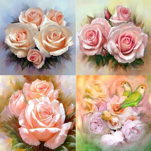 5D diy Rose peony round/square Diamond Painting Cross Stitch Diamond Embroidery kits Diamond Mosaic home Decorative drill