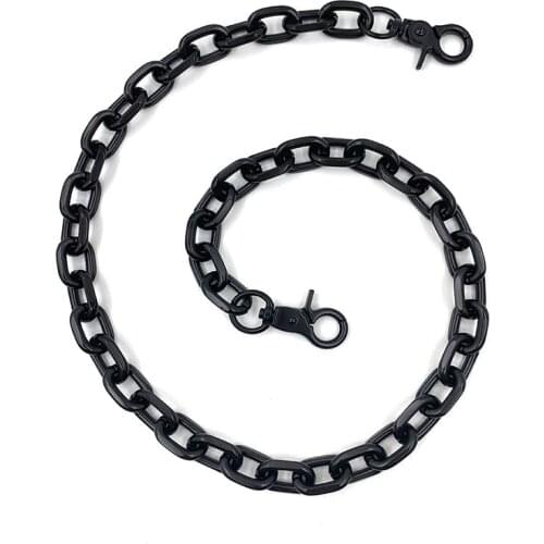 New Punk pants Metal chain Chain Rock Punk Trousers Hipster Pant Jean Belt Silver Ring HipHop Rave Keychain Ring Accessory BL77