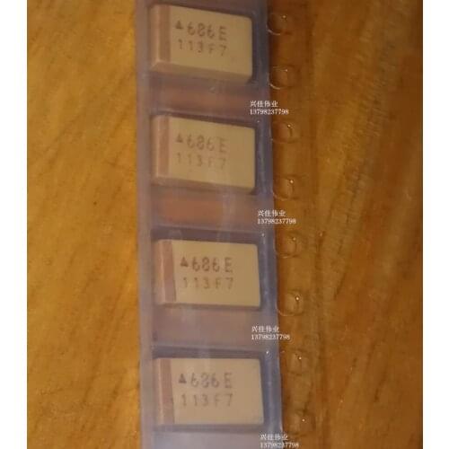 Original 20pcs/ D 25V68UF 68UF25V 686E 7343 Tantalum Capacitor