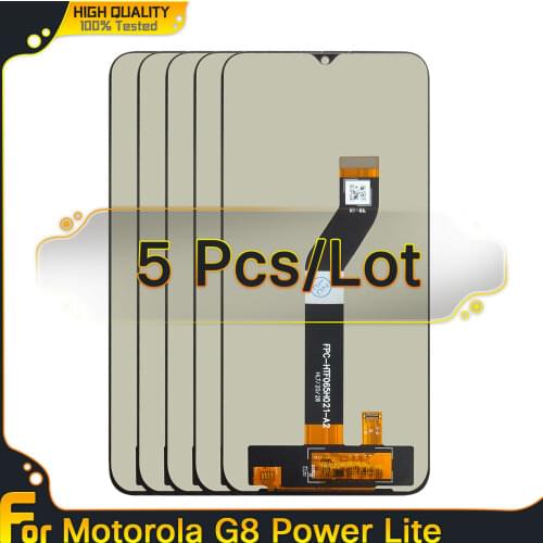 5 PCS/LOT LCD For Motorola Moto G Stylus XT2043 G8 Power Lite XT2055-2 LCD Display Touch Screen Assembly For Moto G8 XT2045-1