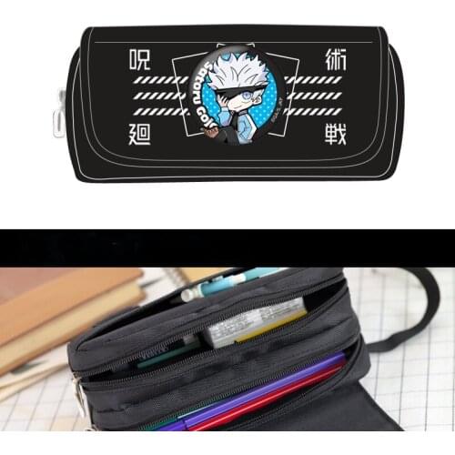 Anime Jujutsu Kaisen Itadori Yuji Gojo Satoru Cosplay Unisex Pen Bag Stationery Student Schol Pencil Case Storage Fashion Gifts