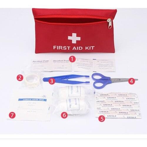 Outdoor Mini Portable Suitcase First Aid Kit Home First Aid Storage Bag Field Rescue Medical Portable Box Stowing Tidying Bag