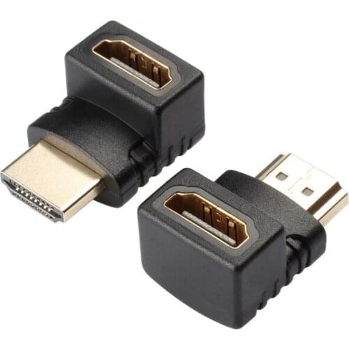 Factory direct HDMI adapter male to female M-F straight bend 90degree connected to the TV extension for easy plugging 1.4version
