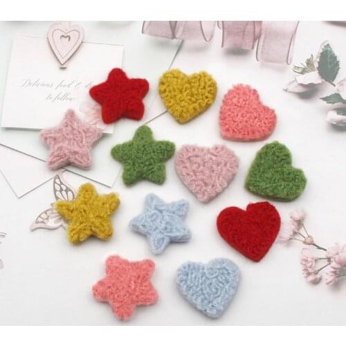 Newborn Photography Props Heart Star Wool DIY Photography Props Accessories Photography Baby Felt Love Heart 5pcs/set
