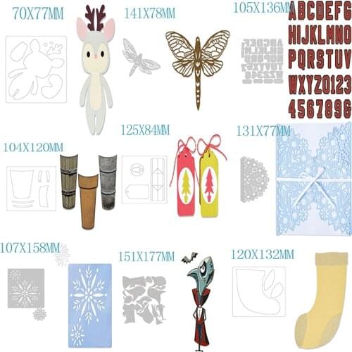 Cutting Templates Metal Dies Scrapbooking New Arrival 2021 Metal Die Cutters for Scrapbooking Christmas Stencils for Decoration