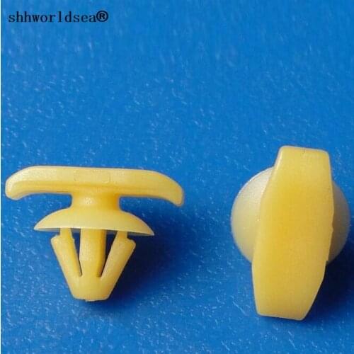 Shhworldsea 100pcs auto clip and fasteners door sealing strip card buckle for vw 1Z0837732A