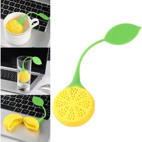 Tea Strainer Silicone Tea bag Creative Lemon Silicone Tea Infuser Kitchen Gadgets Tea Tools Kitchen Accessories Filter Tools