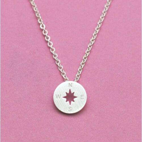 GORGEOUS TALE Fashion Chain Choker Jewelry Little Cute Drop Pendant Green Material Women Stainless Steel Charming Chain Necklace