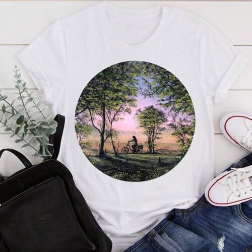 Women Clothes Cartoon O-neck 2021 Cute New Ladies Summer Print Fashion Tshirt Female Short Sleeve Tee Top Graphic T-shirt