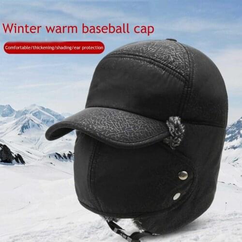 Winter Warm Bomber Hat Ear Protection Unisex Winter Thickening Cold-proof Outdoor Riding Mountaineering Ski Hat