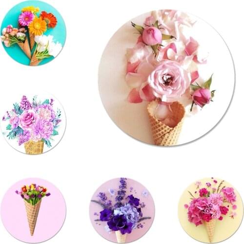 Ice cream Flower Badge Brooch Pin Accessories For Clothes Backpack Decoration gift 58mm