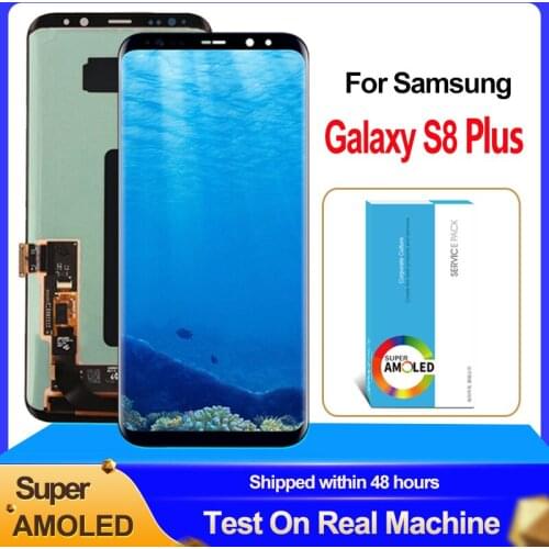 10PCS / Lot 6.2'' Super AMOLED For Samsung Galaxy S8 Plus G955F G955FD Display Touch Screen DIgitizer Assembly Repair Parts